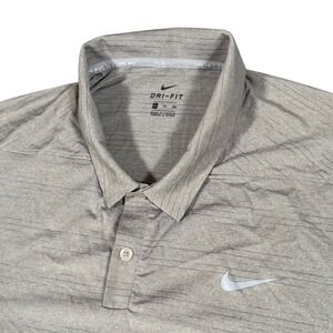 Nike Golf Dri-FIT Polo Shirt 2 Button Golf Mens 2XL Gray